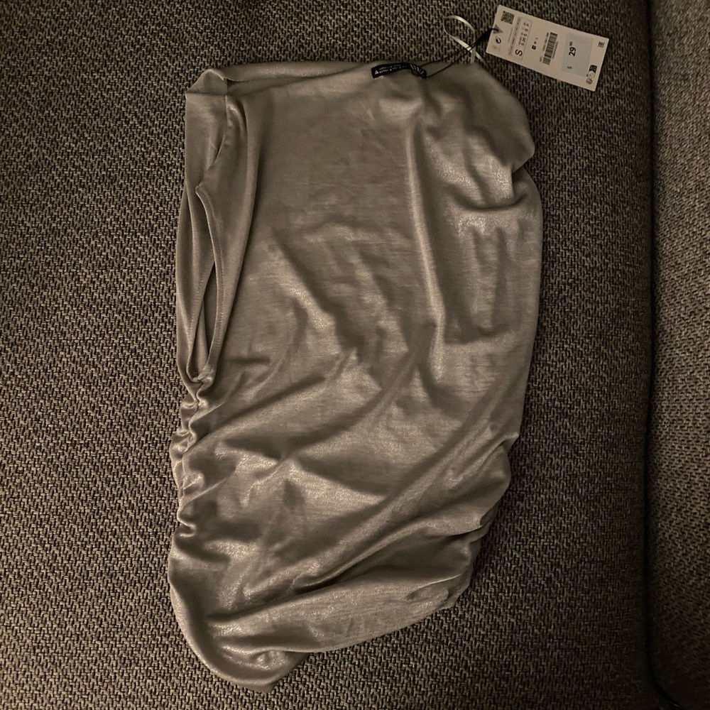 Metallic Zara top